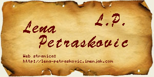 Lena Petrašković vizit kartica